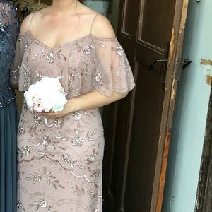 Adrianna Papell Platinum Formal Gown in Rose Gold